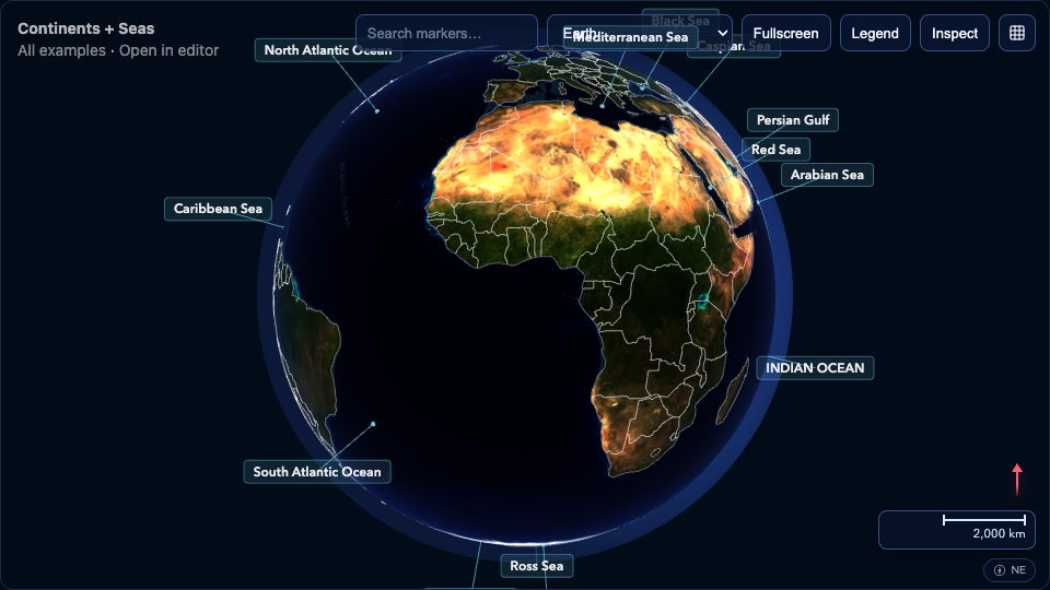 Continents and Seas