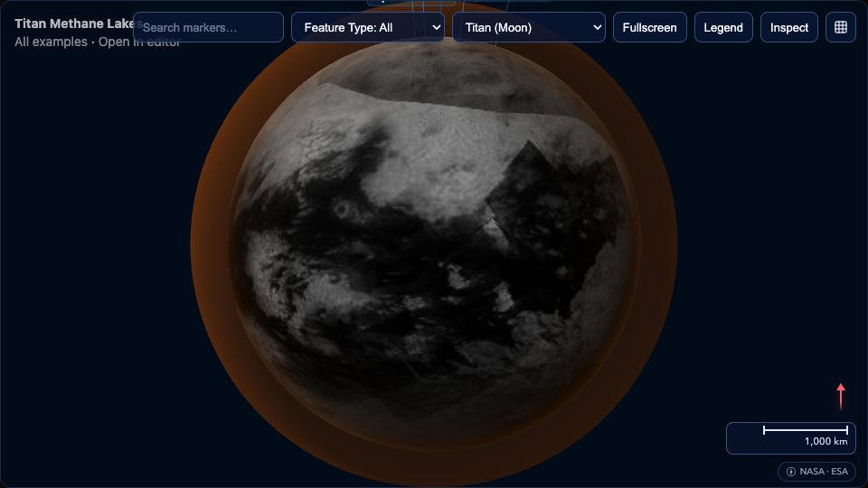 Titan Methane Lakes