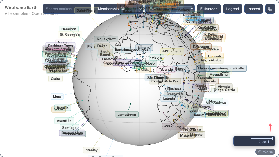 Wireframe Earth